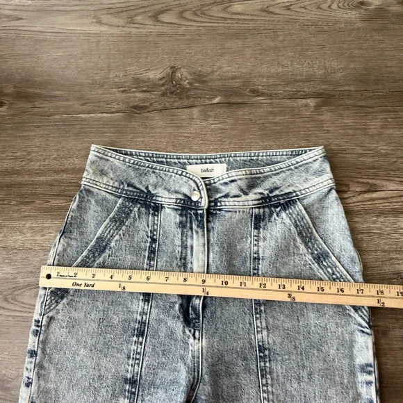 BA&SH Mame Boyfriend Acid Wash Jeans Ankle Length Womens 4 - Picture 8 of 16
